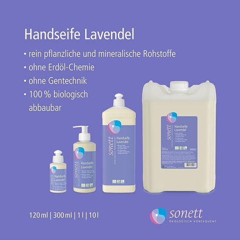 Šķidrās ziepes lavandas, Sonett, sverams produkts