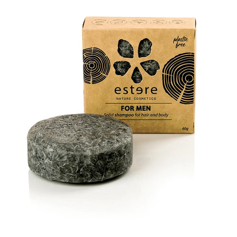 Cietais šampūns ar ogli, Estere Nature Cosmetics, 60g