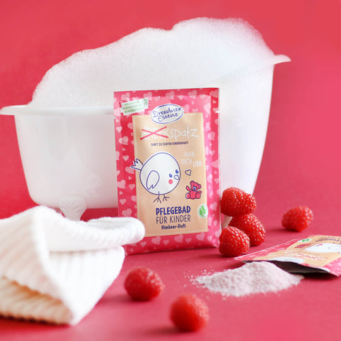 Vannas sāls bērniem ar aveņu aromātu, Dresdner Essenz, 50g