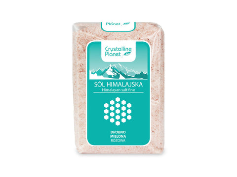 Himalaju sāls rozā, smalkais, CRYSTALLINE PLANET, 600g