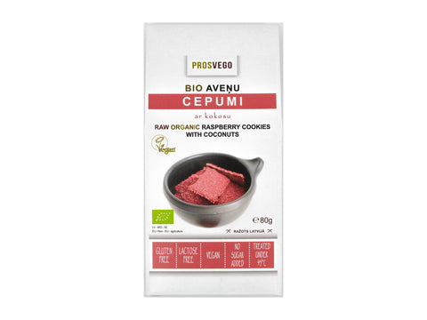 Aveņu cepumi ar kokosu BIO, Prosvego, 80g