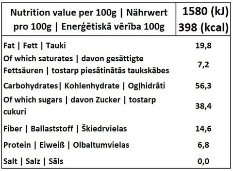 Aveņu un riekstu trifeles BIO, Prosvego, 115g