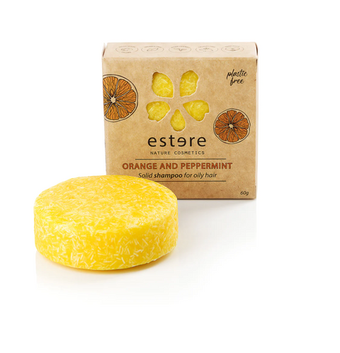 Cietais šampūns Apelsīns-piparmētra, Estere Nature Cosmetics, 60g