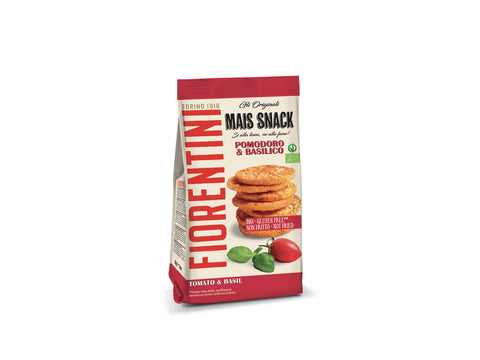 Kukurūzas mini galetes ar tomātiem un baziliku, BIO, Fiorentini 50g