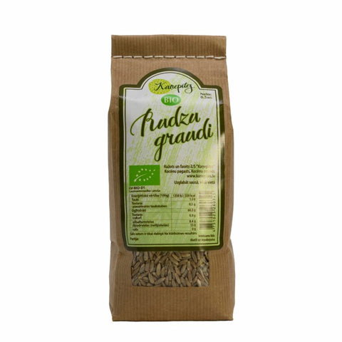 Rudzu graudi BIO, Kaņepītes, 500g