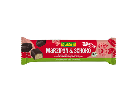 Marcipāns tumšās šokolādes glazūrā, BIO, Rapunzel, 50g