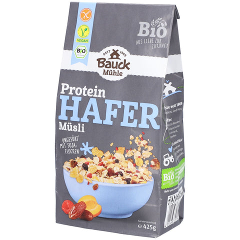 Brokastu muslis Protein bez glutēna BIO, Bauckhof, 425g