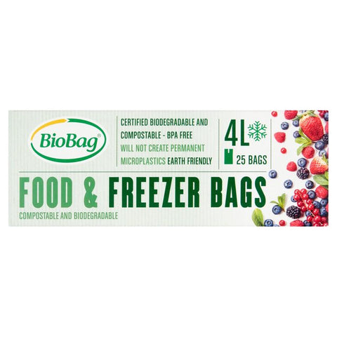 Biokompostējami produktu saldēšanas maisiņi, Bio Bag, 4l