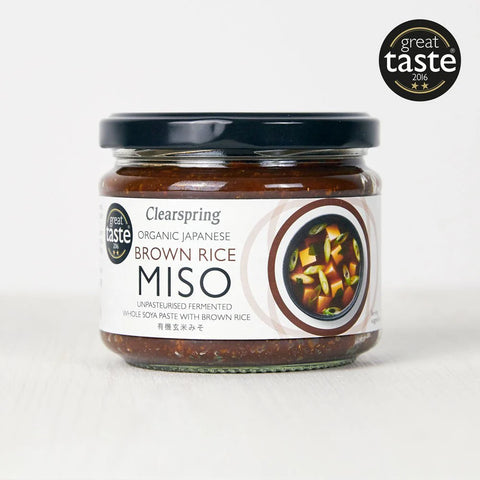 Sojas un brūno rīsu miso pasta, BIO, Clearspring 300g