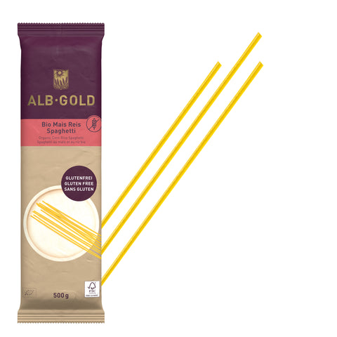 Kukurūzas - rīsu spageti BIO, ALB GOLD, 500g