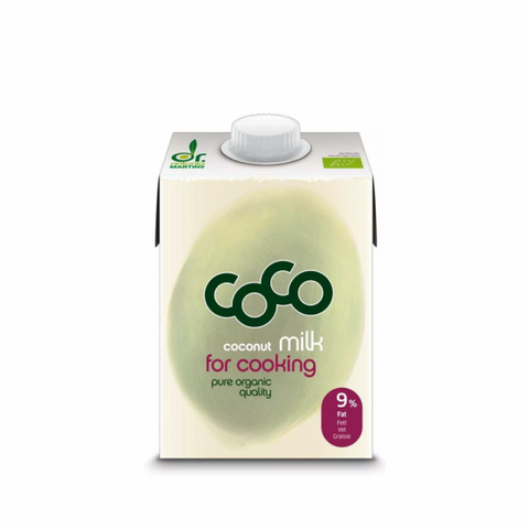 Coco kokosriekstu piens 9% BIO, Dr Antonio Martins coco, 500ml