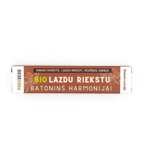 Lazdu riekstu batoniņš HARMONIJAI BIO, Prosvego, 42g