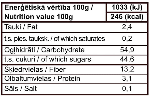 Upeņu rullīši BIO, Prosvego, 50g