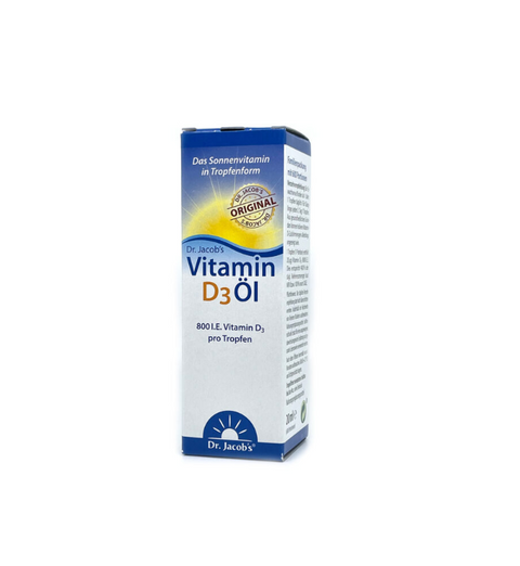 D3 vitamīns eļļā, Dr. Jacob’s, 20ml