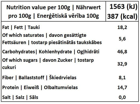 Kaņepju un ķiršu trifeles BIO, Prosvego, 115g