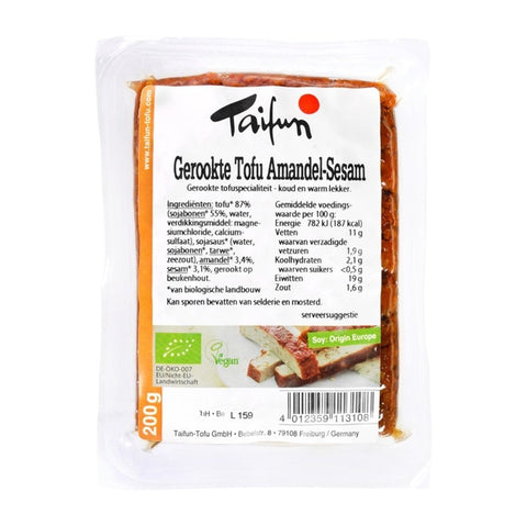 Tofu kūpināts ar mandelēm un sezamu BIO, TAIFUN, 200g